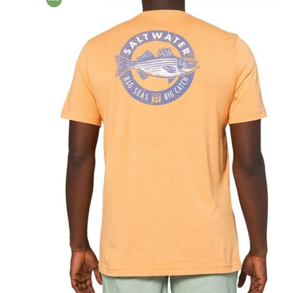 Izod Saltwater Big Sea Big Catch Mens T-shirt L